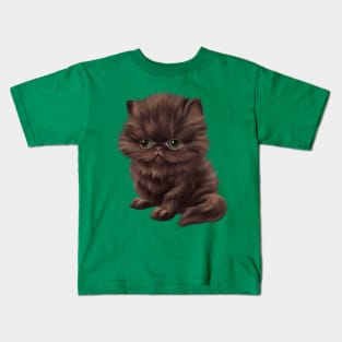 Cat-a-clysm Persian kitten Kids T-Shirt